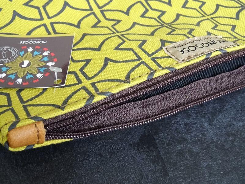 Mongoose Make Up Bag "Mudcloth Charcoal/Mustard" Kosmetiktasche