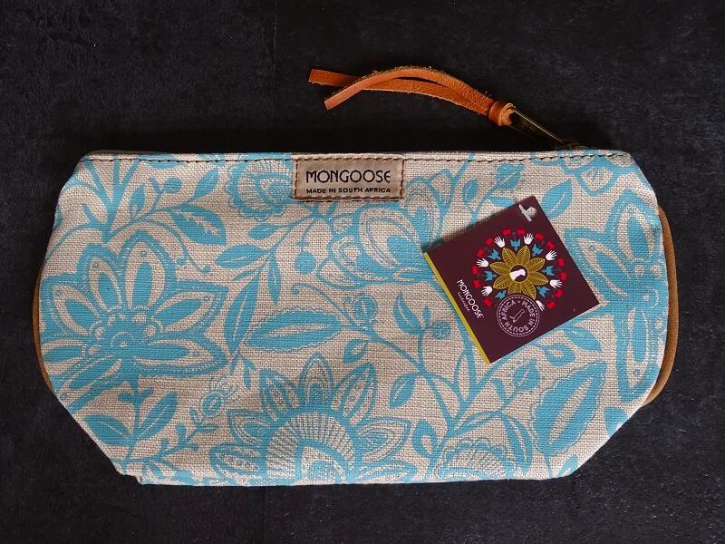 Mongoose Make Up Bag "Lira Aqua/Natural" Kosmetiktasche