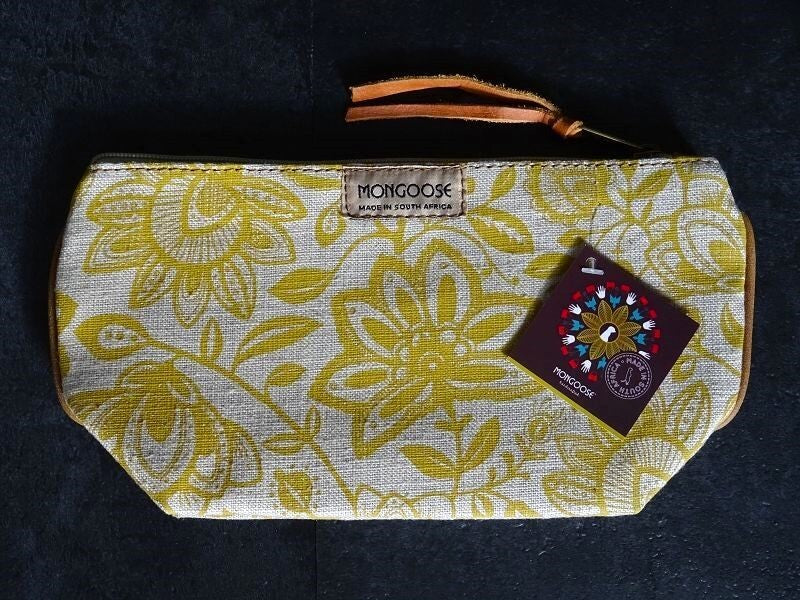 Mongoose Make Up Bag "Lira Lemon/Natural" Kosmetiktasche