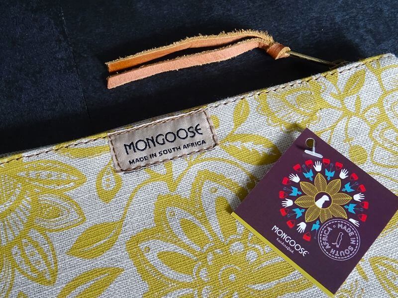 Mongoose Make Up Bag "Lira Lemon/Natural" Kosmetiktasche
