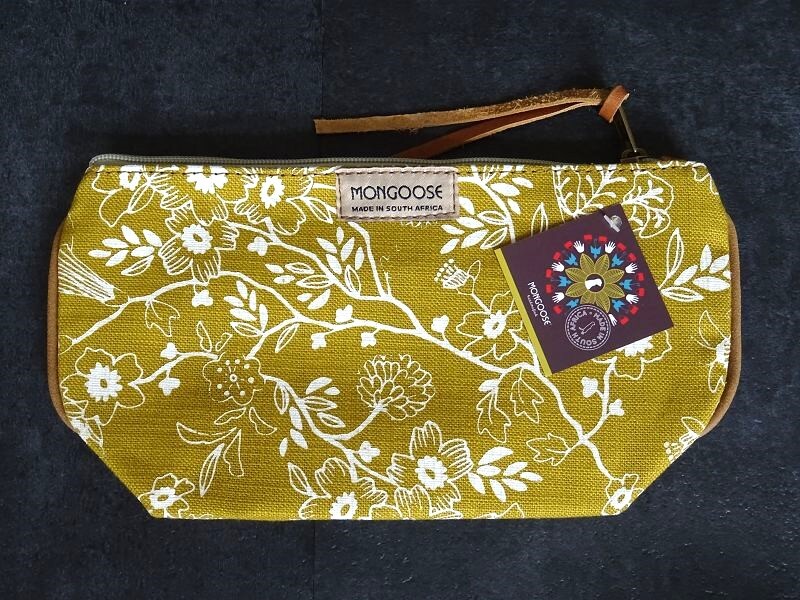 Mongoose Make Up Bag "Wildflower Cream/Mustard" Kosmetiktasche