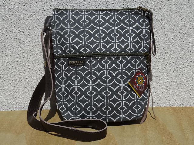 Mongoose Pouch Bag Umhängetasche "Mudcloth Cream/Charcoal"