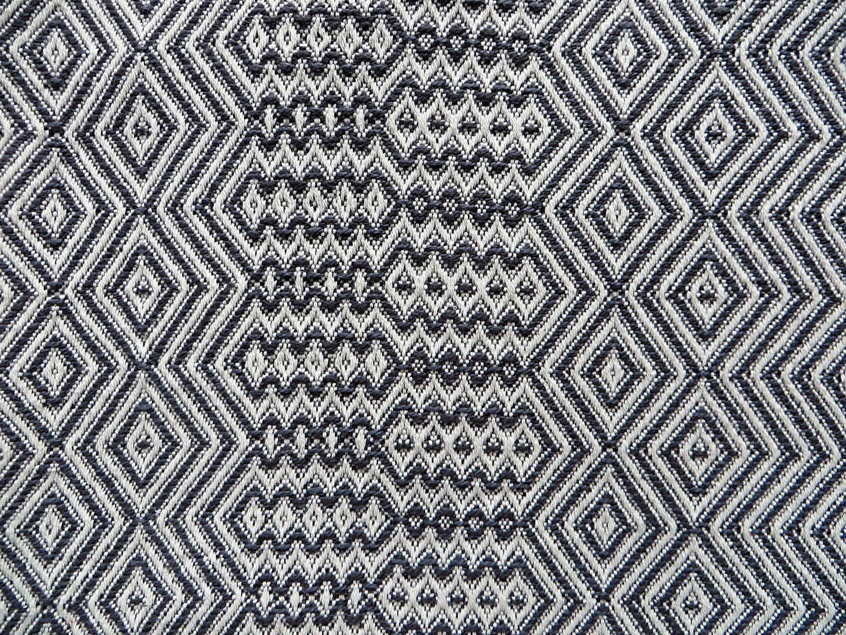 Mungo Bakuba Throw Wohndecke "Charcoal"
