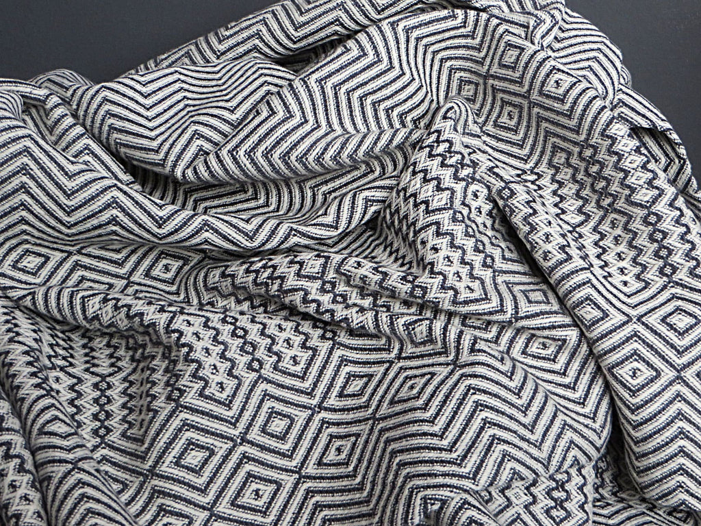 Mungo Bakuba Throw Wohndecke "Charcoal"