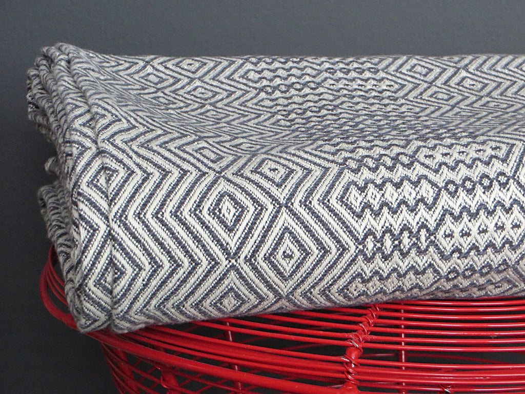 Mungo Bakuba Throw Wohndecke "Charcoal"
