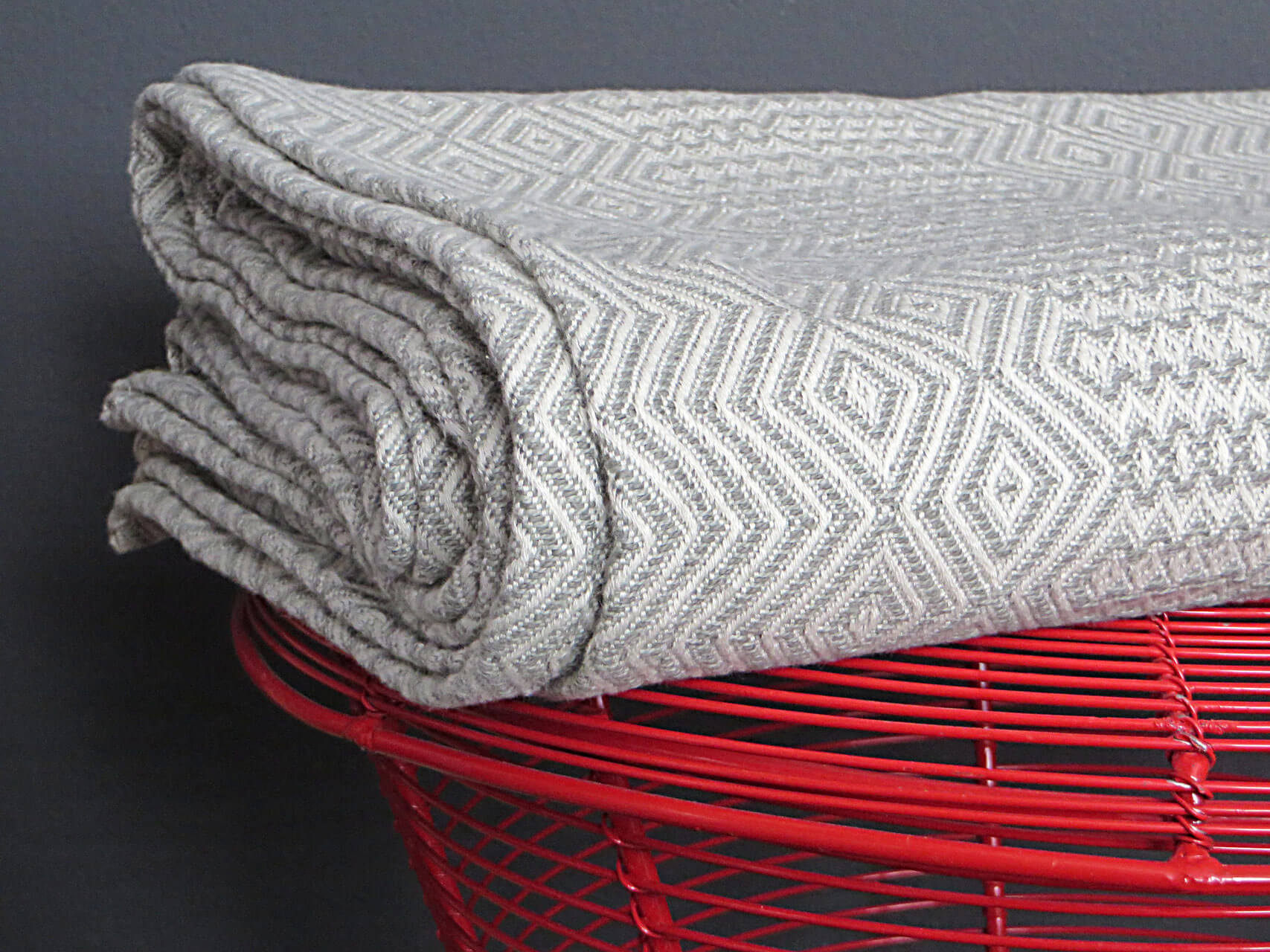 Mungo Bakuba Throw Wohndecke "Smoke"