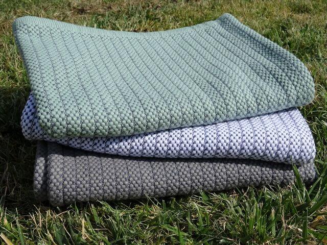 Mungo Cotton Rib Duschvorleger Badematte "Duck Egg"