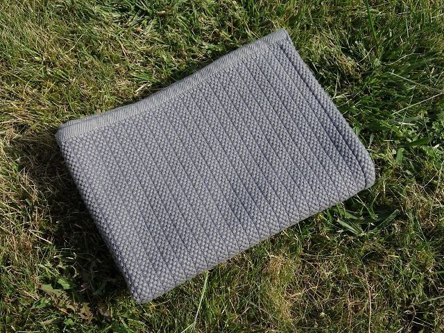 Mungo Cotton Rib Duschvorleger Badematte "Light Grey"