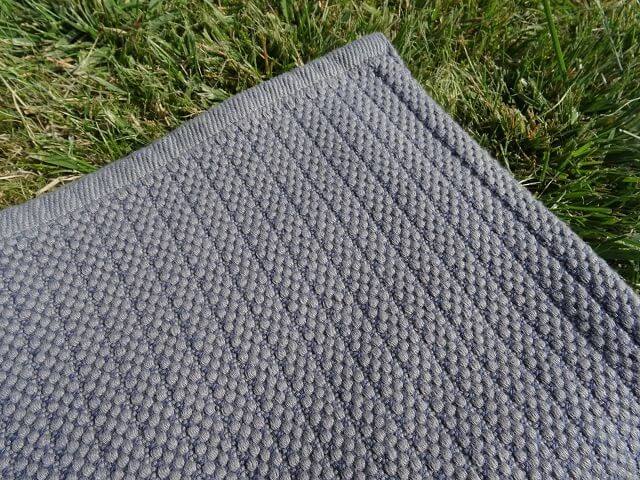 Mungo Cotton Rib Duschvorleger Badematte "Light Grey"