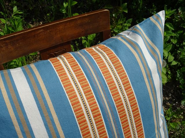 Mungo Sahara Stripe Cushion Cover Kissenhülle "Oasis"