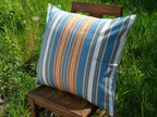 Mungo Sahara Stripe Cushion Cover Kissenhülle 60x60 "Oasis"