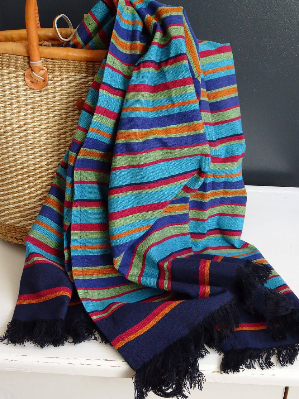 Mungo South Kikoi Baumwolltuch "Tanzanite"