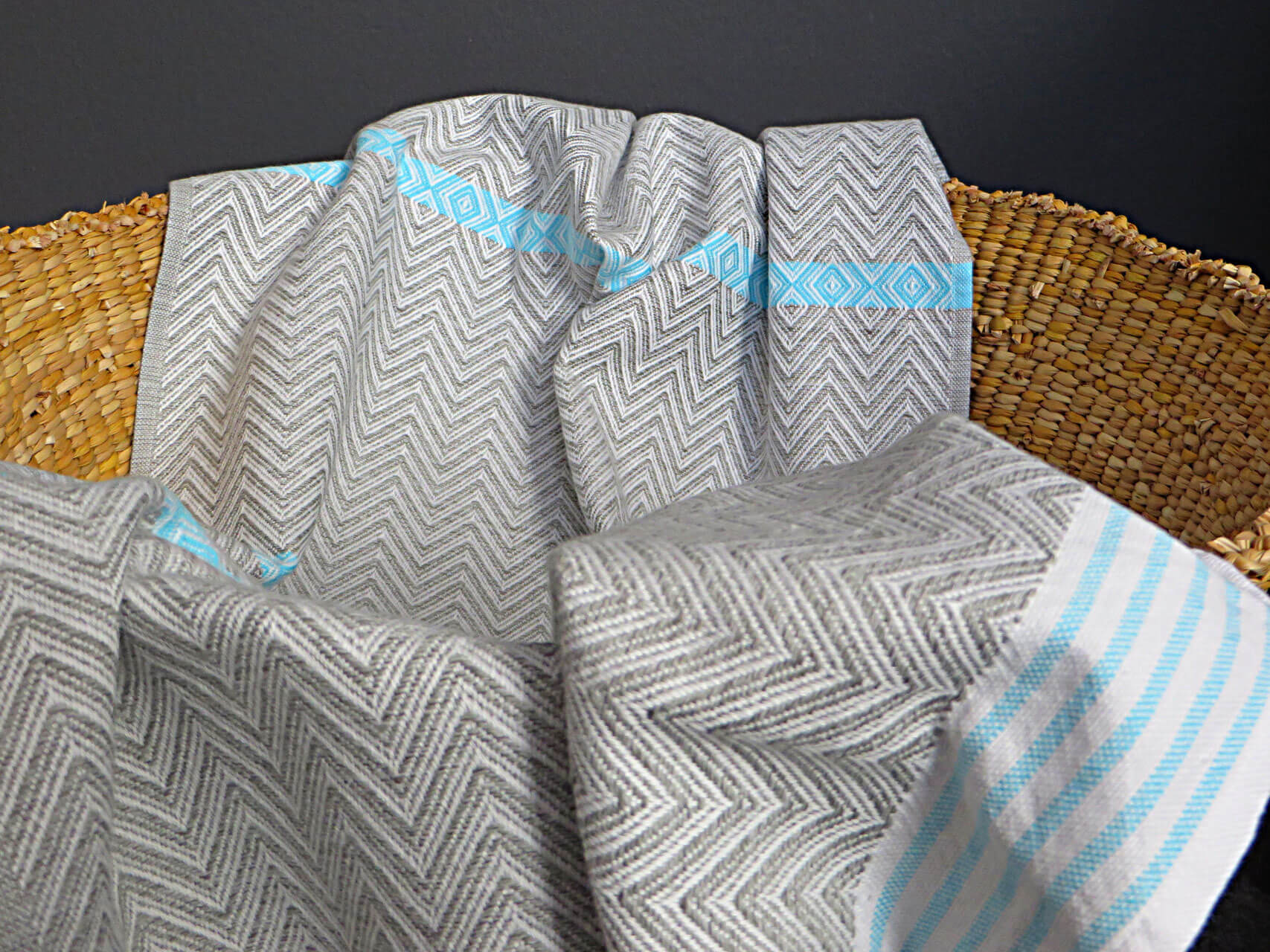 Mungo Tawulo Towel Handtuch "Aqua Blue"
