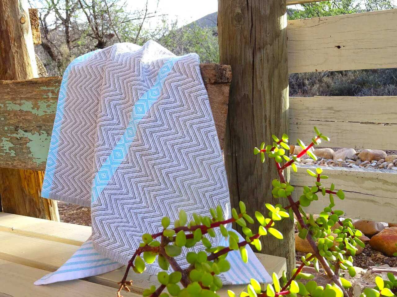 Mungo Tawulo Towel Handtuch "Aqua Blue"