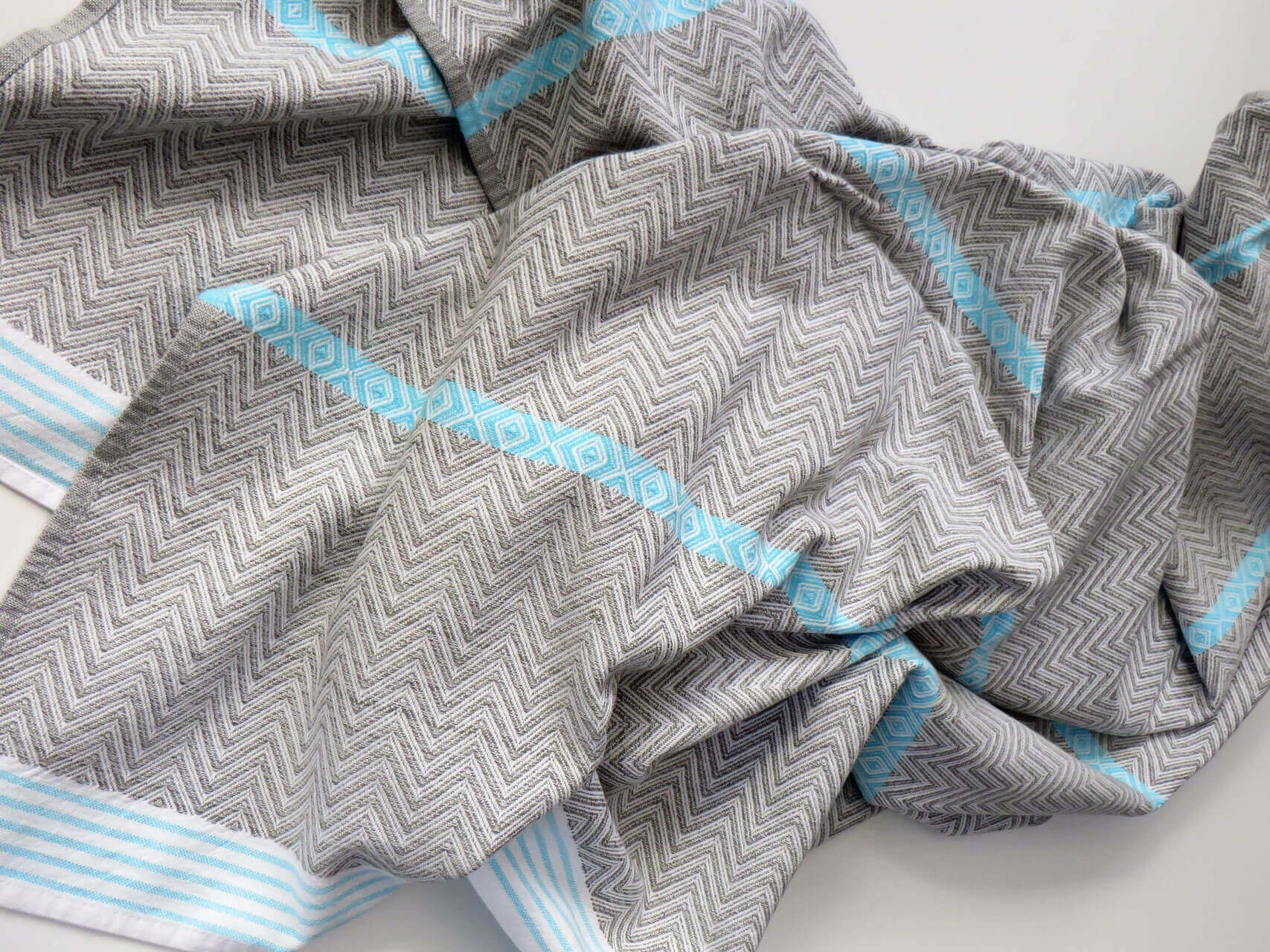 Mungo Tawulo Bath Sheet Badetuch "Aqua Blue"