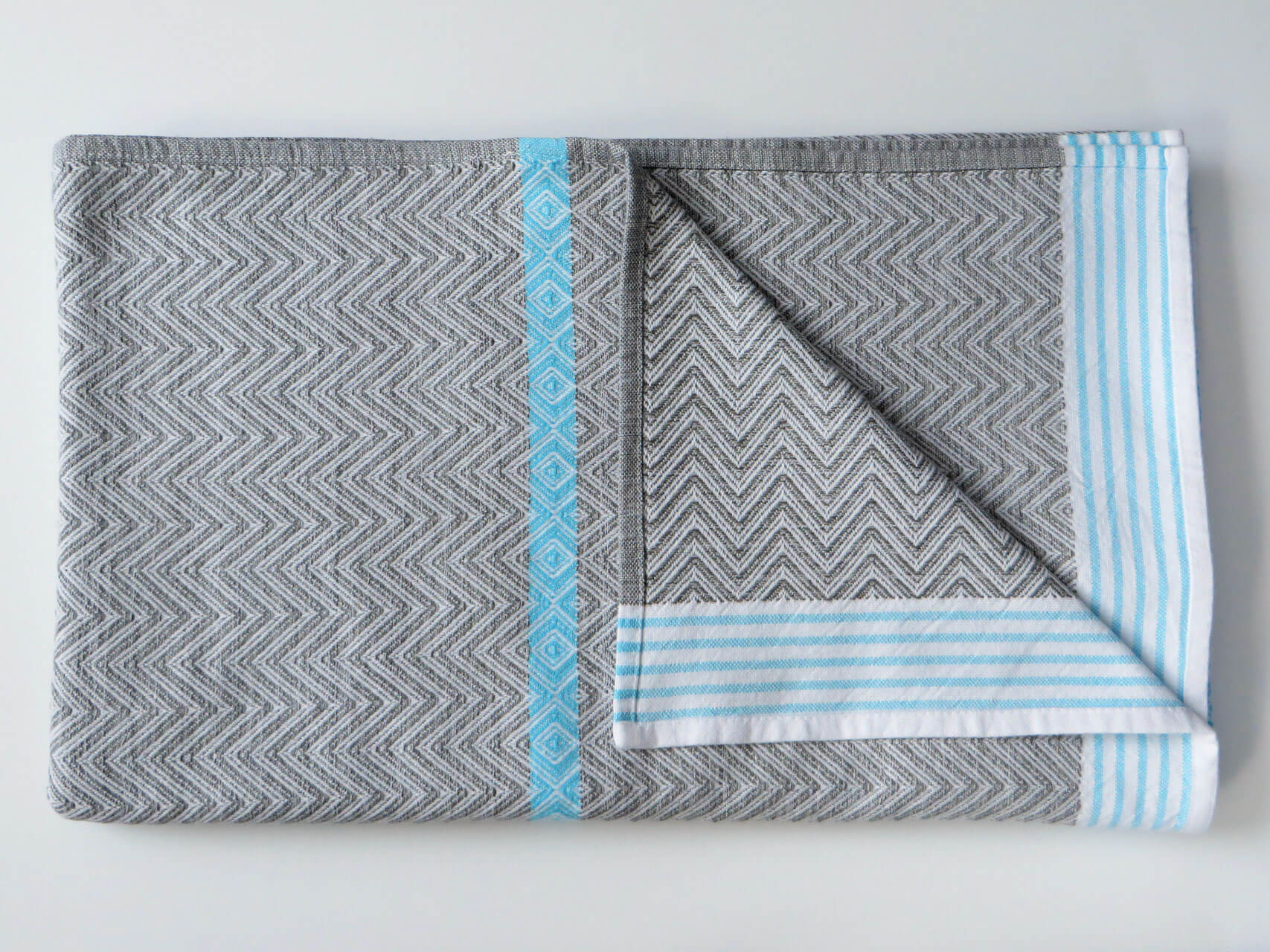 Mungo Tawulo Bath Sheet Badetuch "Aqua Blue"