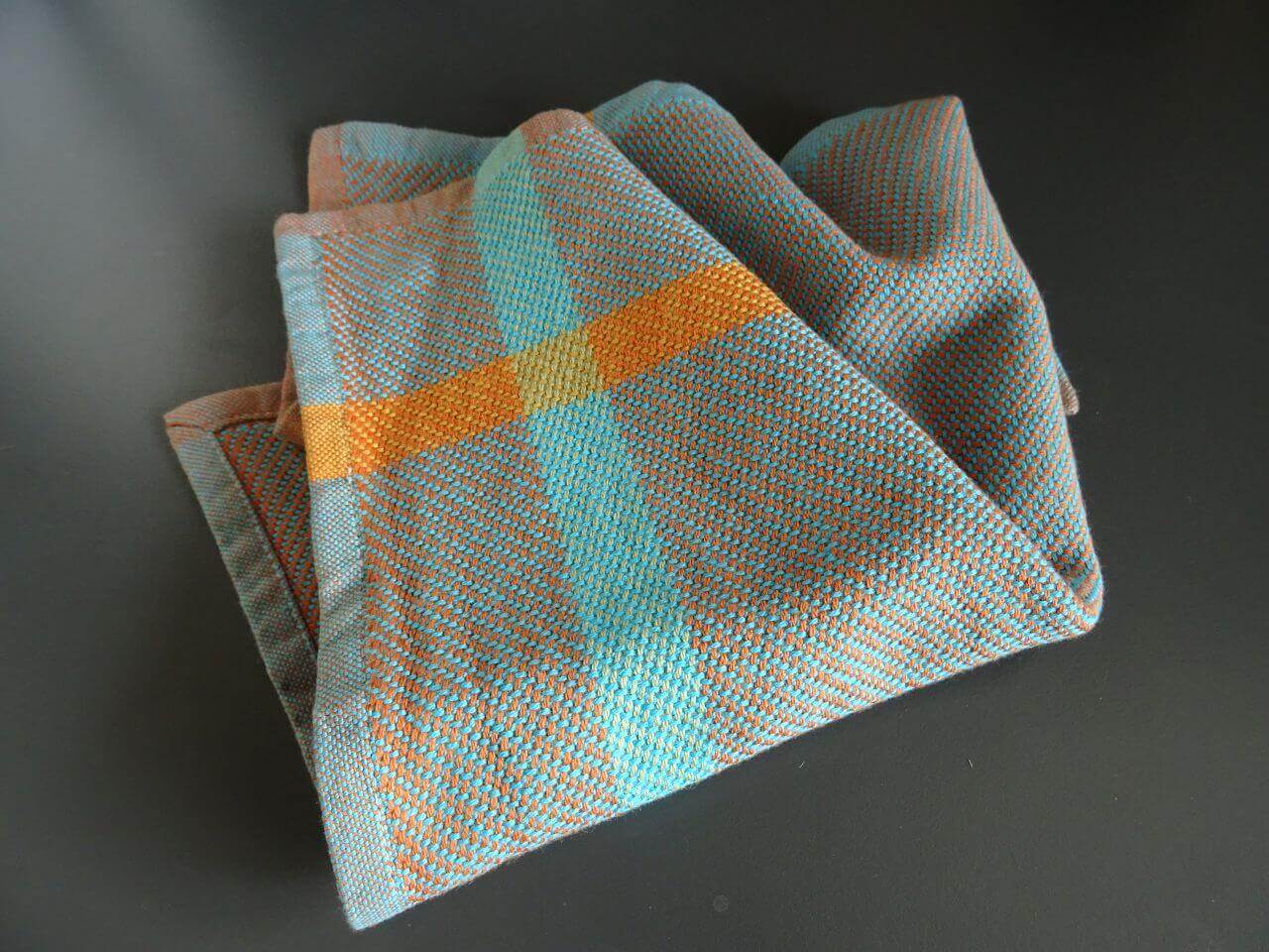 Mungo Washcloth Waschlappen "Aqua Pumpkin"