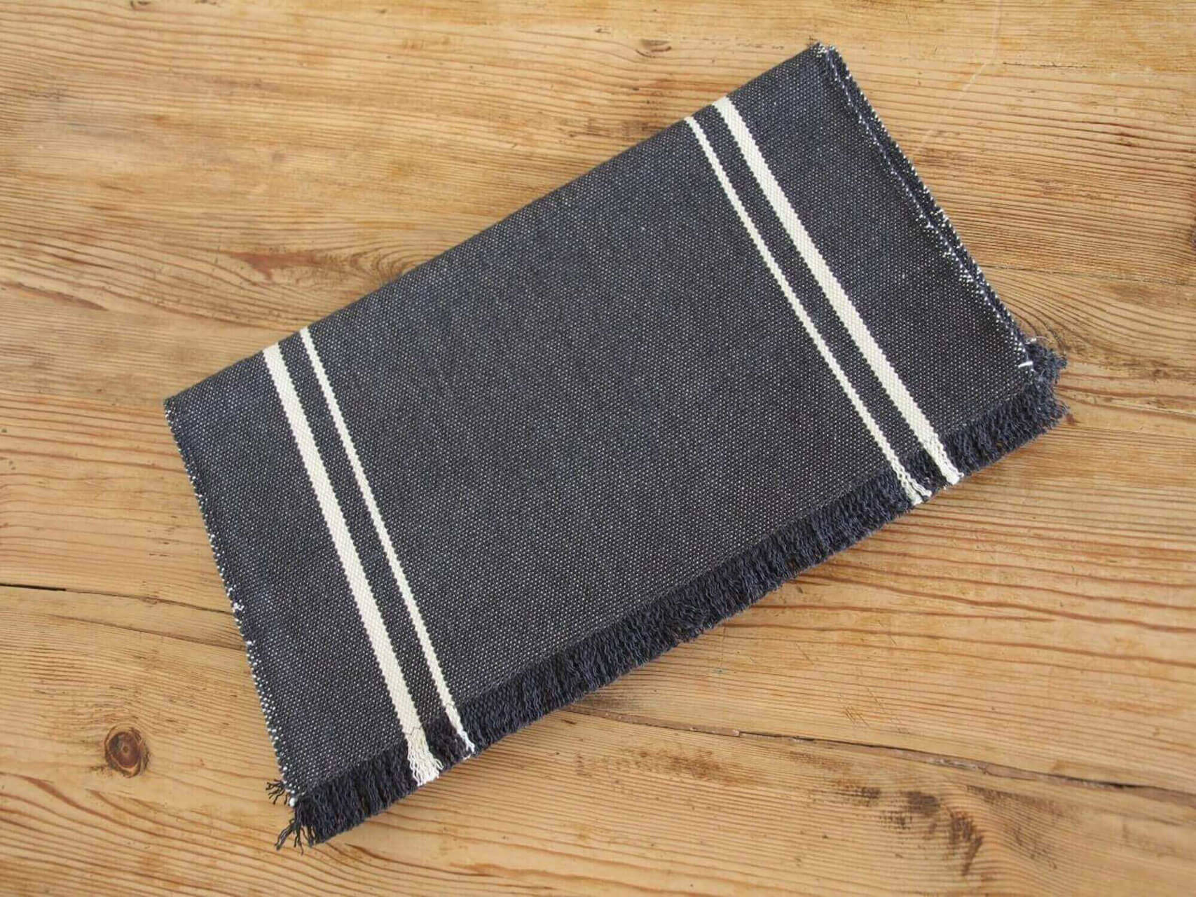 Barrydale Hand Weavers Tischläufer "Charcoal"