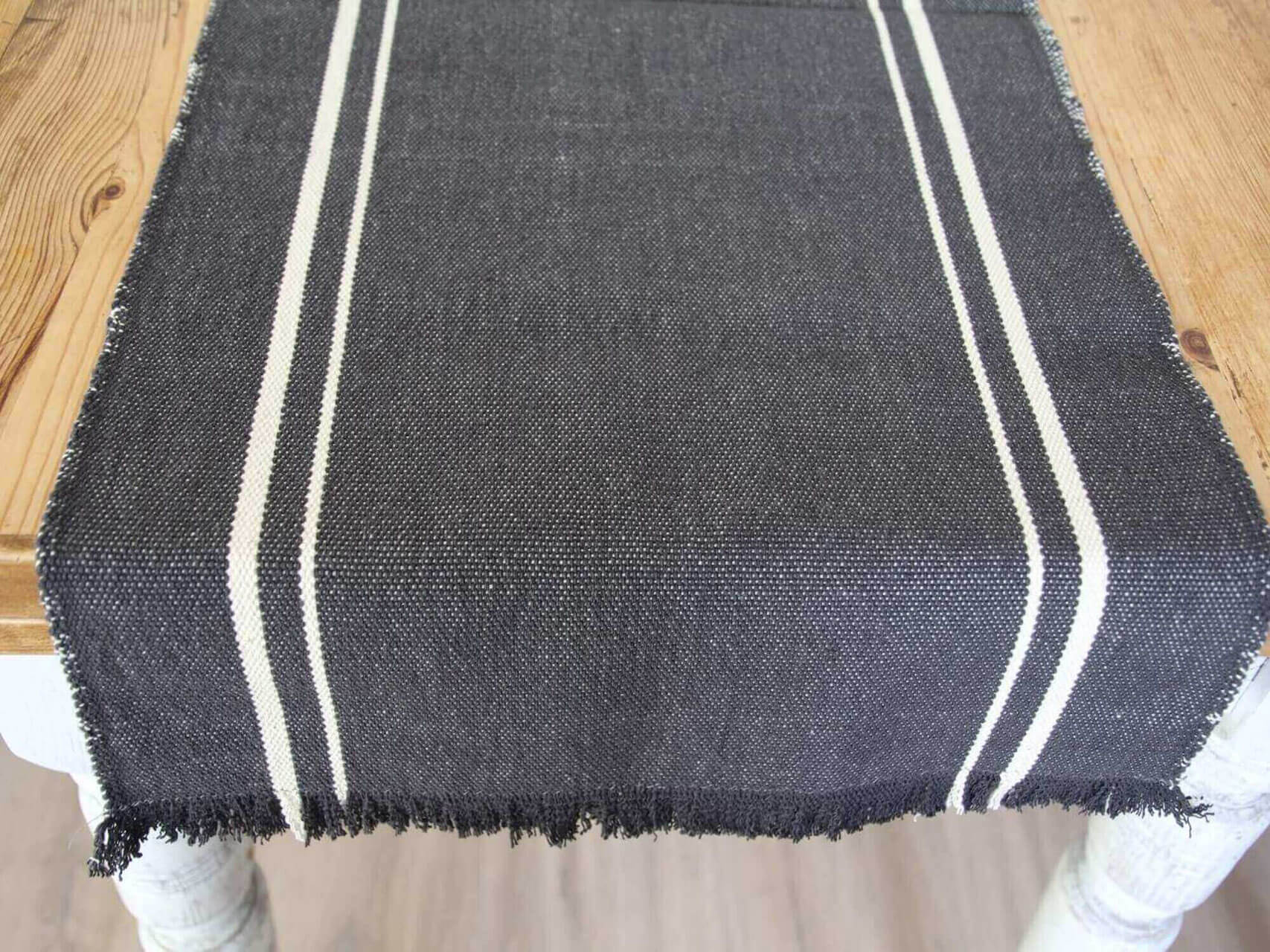 Barrydale Hand Weavers Tischläufer "Charcoal"