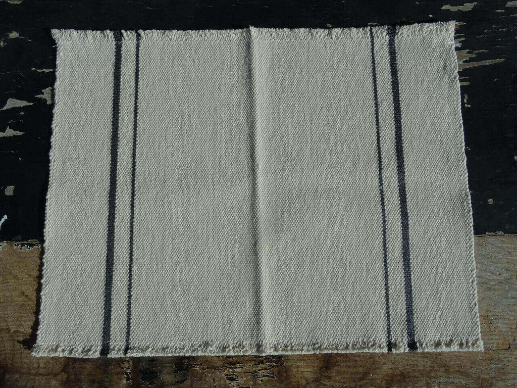 Barrydale Hand Weavers Tischset "Charcoal Stripe"