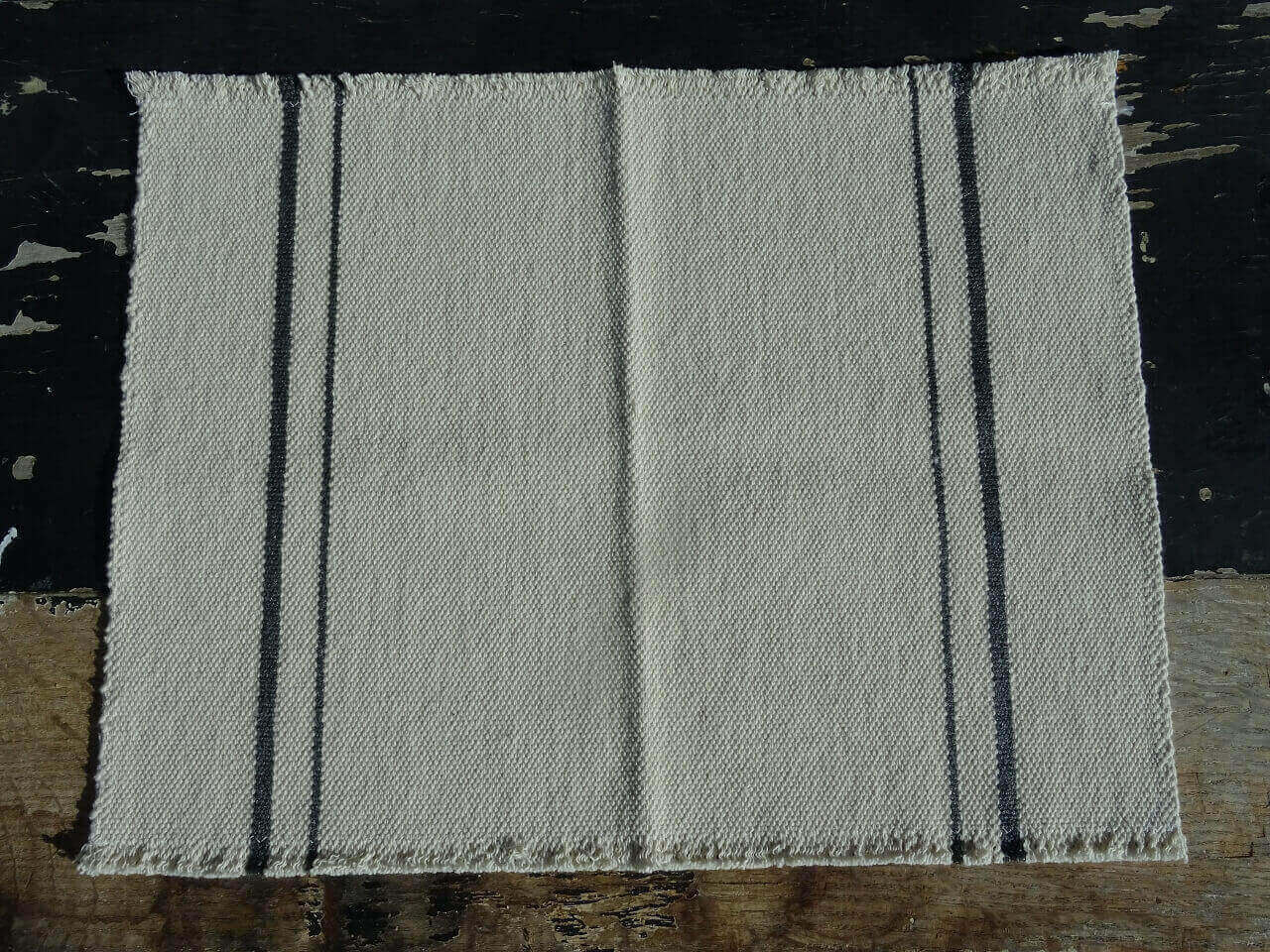 Barrydale Hand Weavers Tischset "Charcoal Stripe"