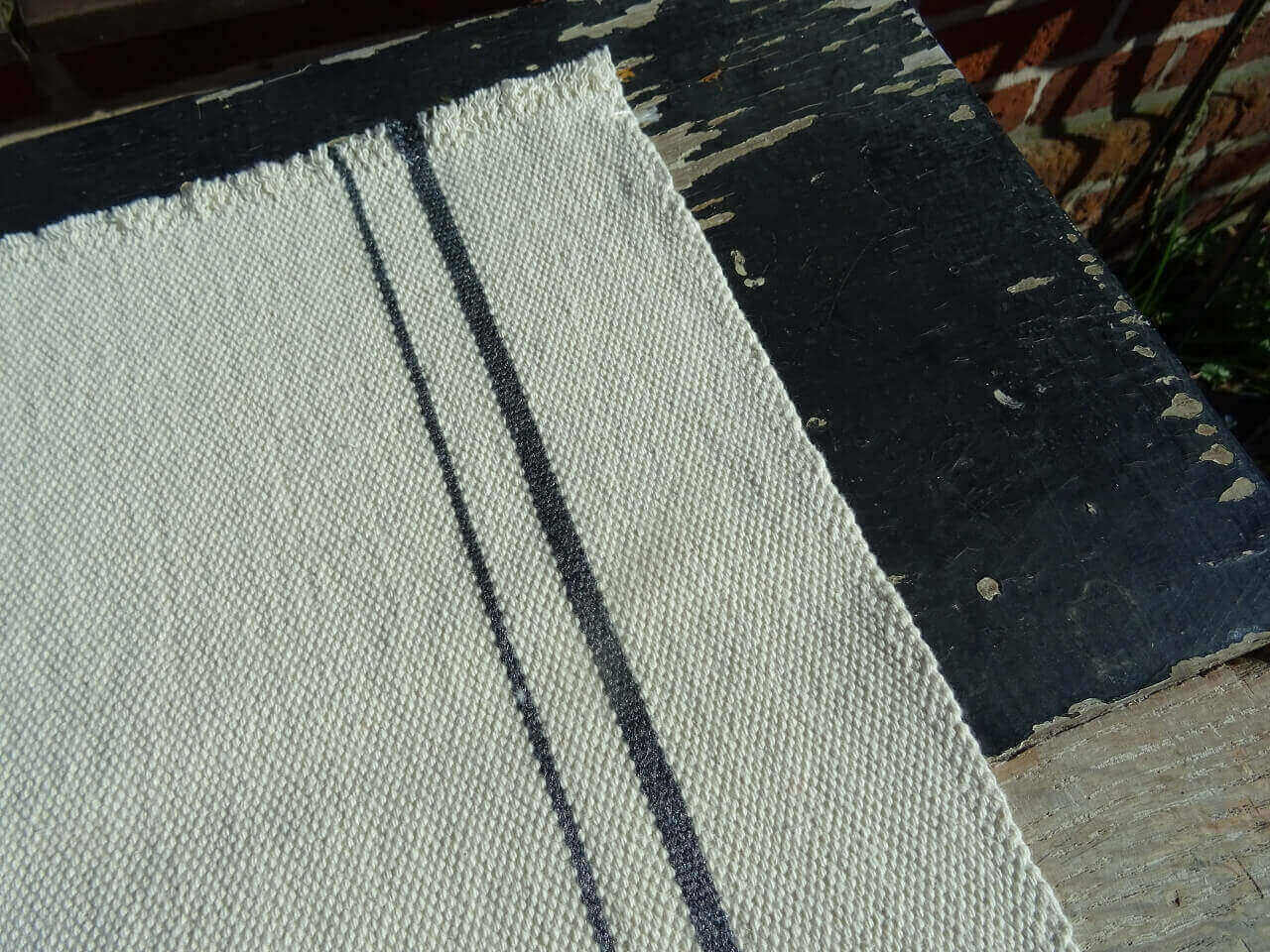 Barrydale Hand Weavers Tischset "Charcoal Stripe"