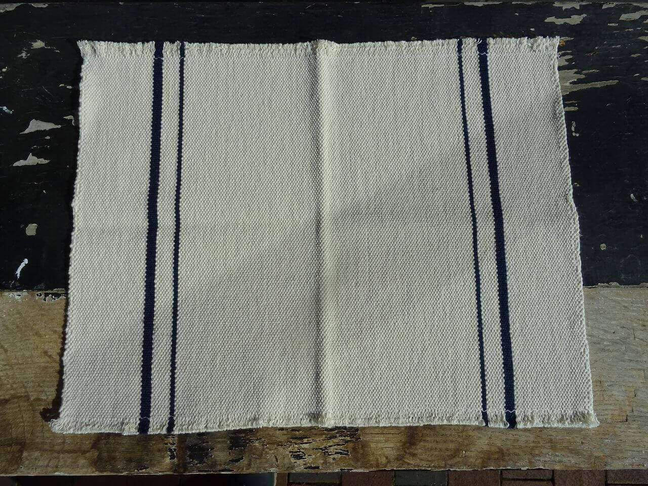 Barrydale Hand Weavers Tischset "Navy Stripe"