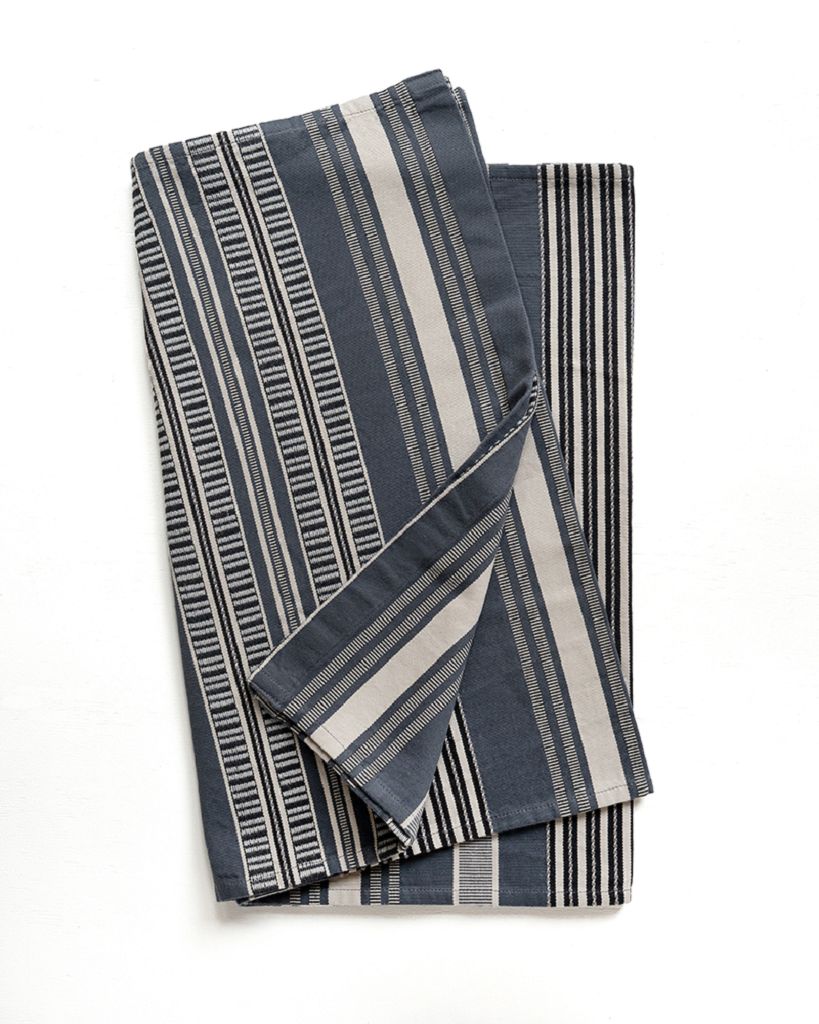 MUNGO Sahara Stripe Table Runner "Storm Cloud" Tischläufer
