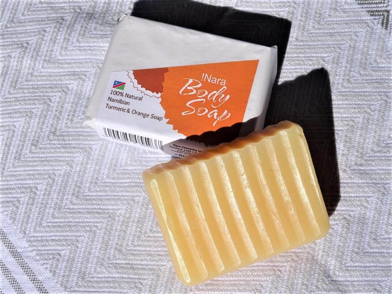 !Nara Körperseife Kurkuma & Orange, handgemacht 80 g