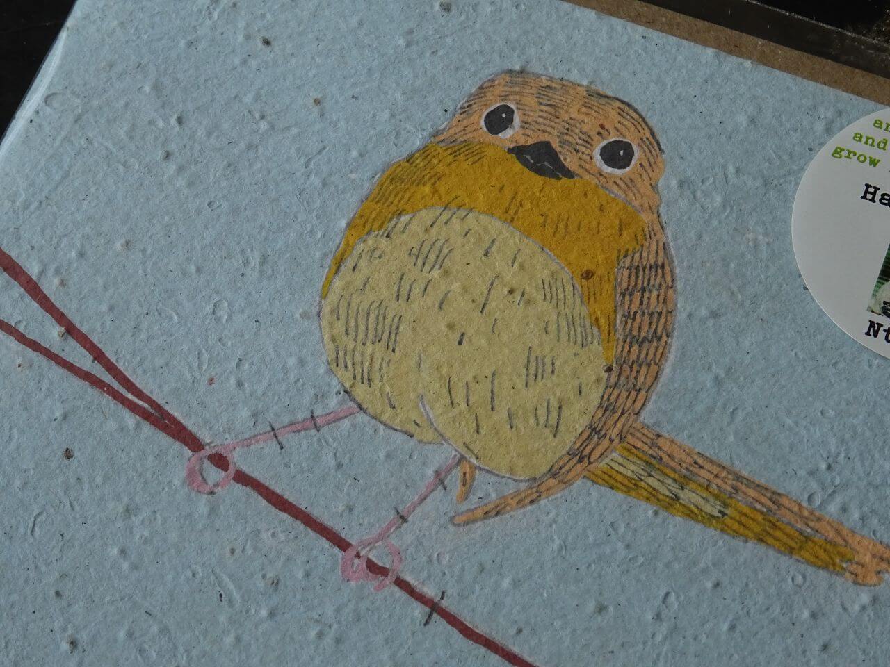 Growing Paper Grußkarte "Bird 4" Gemma Orkin