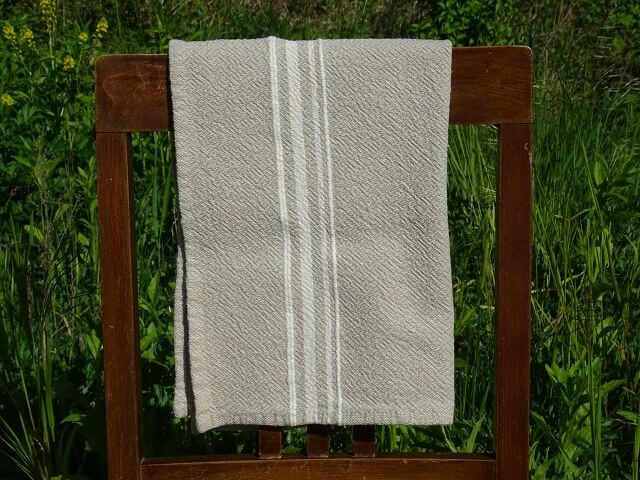 Barrydale Hand Weavers Contemporary Towel Variegated "Stripes Stone"