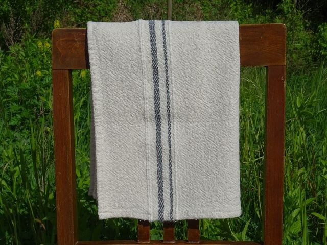 Barrydale Hand Weavers Country Towel Variegated Stripes "Charcoal"