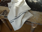Barrydale Hand Weavers Country Towel Variegated Stripes "Charcoal"