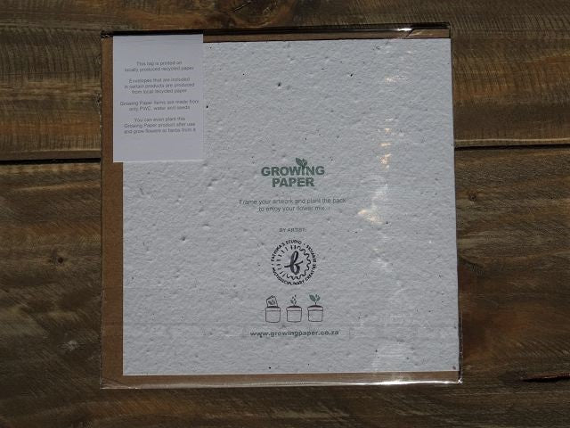 Growing Paper Grußkarte "Thinking of You" Fathima´s Studio