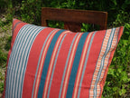 Mungo Sahara Stripe Cushion Cover Kissenhülle 60x60"Flame"
