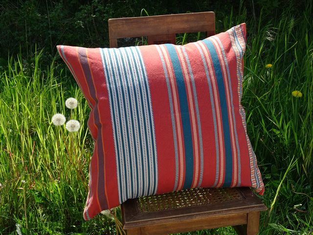 Mungo Sahara Stripe Cushion Cover Kissenhülle "Flame"