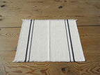 Barrydale Hand Weavers Tischset "Charcoal Stripe"
