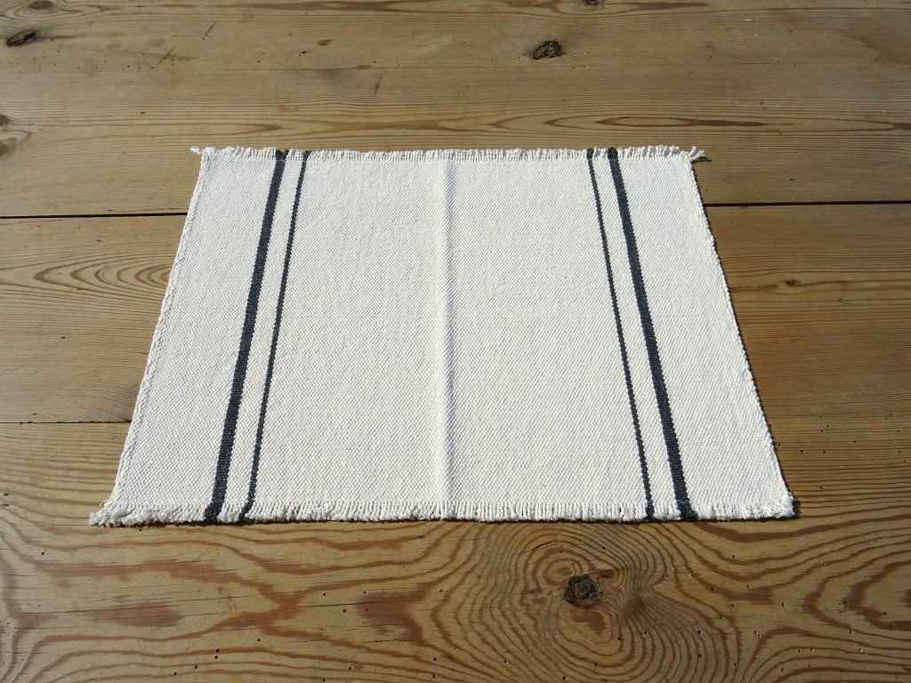 Barrydale Hand Weavers Tischset "Charcoal Stripe"