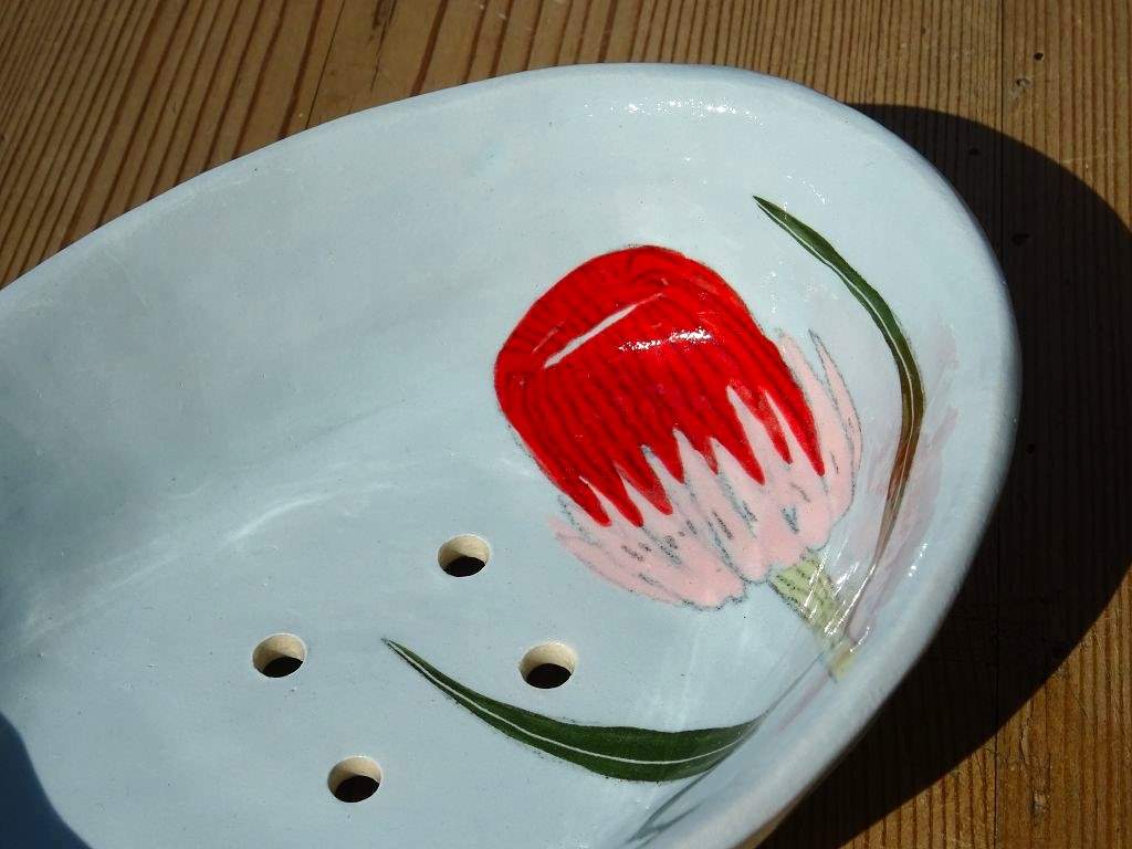 Gemma Orkin Keramik Seifenschale Blau "Protea"