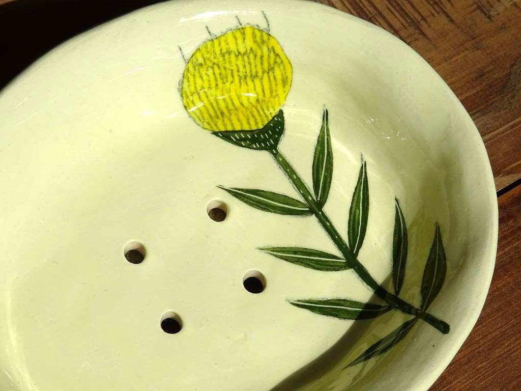 Gemma Orkin Keramik Seifenschale Hellgelb "Yellow Wildflower"