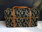 Mongoose Weekend Bag "Leopard Natural/Black" handcrafted