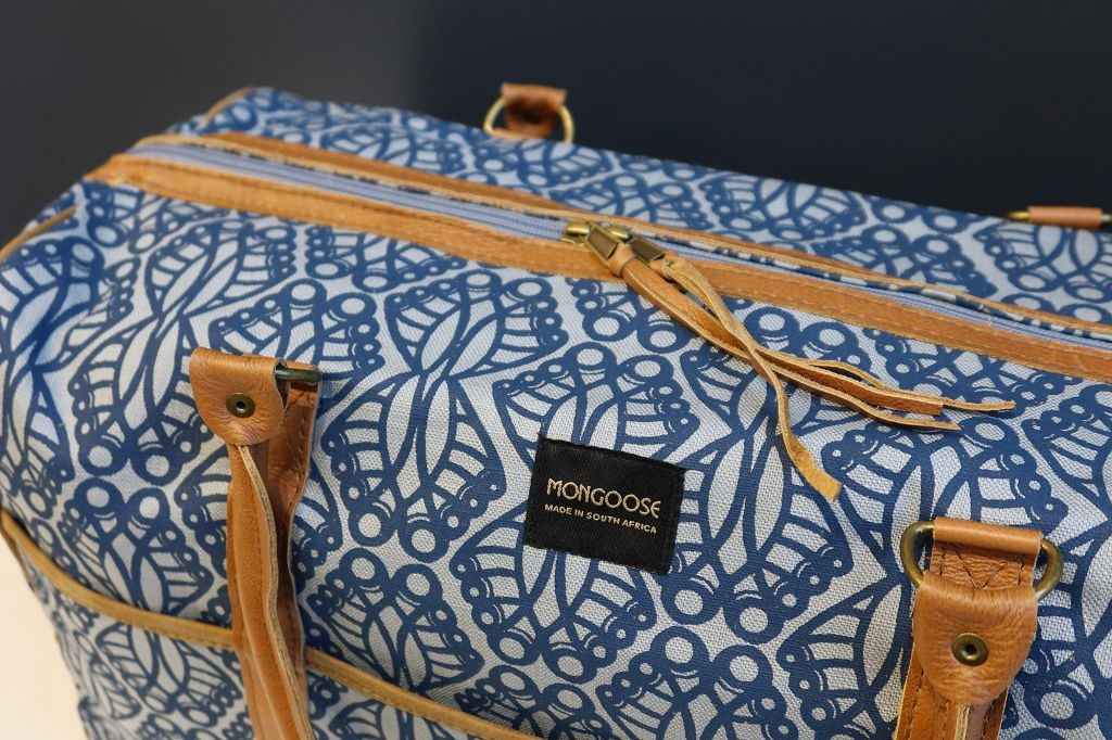 Mongoose Weekend Bag "Jembe Teal/Mint" handcrafted