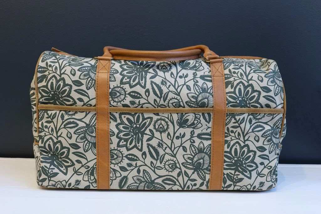 Mongoose Weekend Bag "Lira Dark Olive/Natural" handcrafted