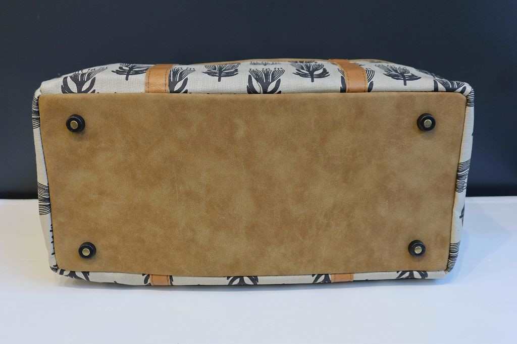 Mongoose Weekend Bag "Pincushion Charcoal/Natural" handcrafted