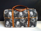Mongoose Weekend Bag "Sugarbush Cream/Charcoal" handcrafted