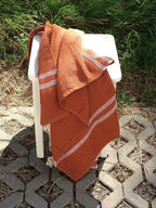 Mungo Block Rib Bath Towel Badetuch "Russet"