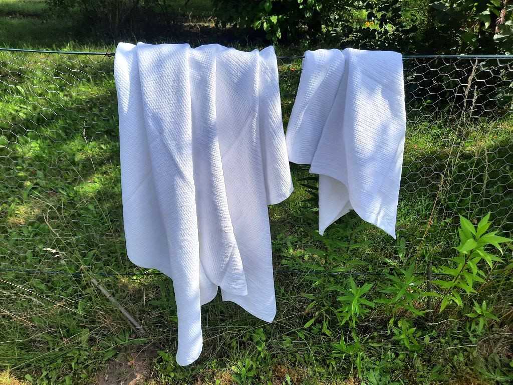 Mungo Block Rib Towel Handtuch "White"