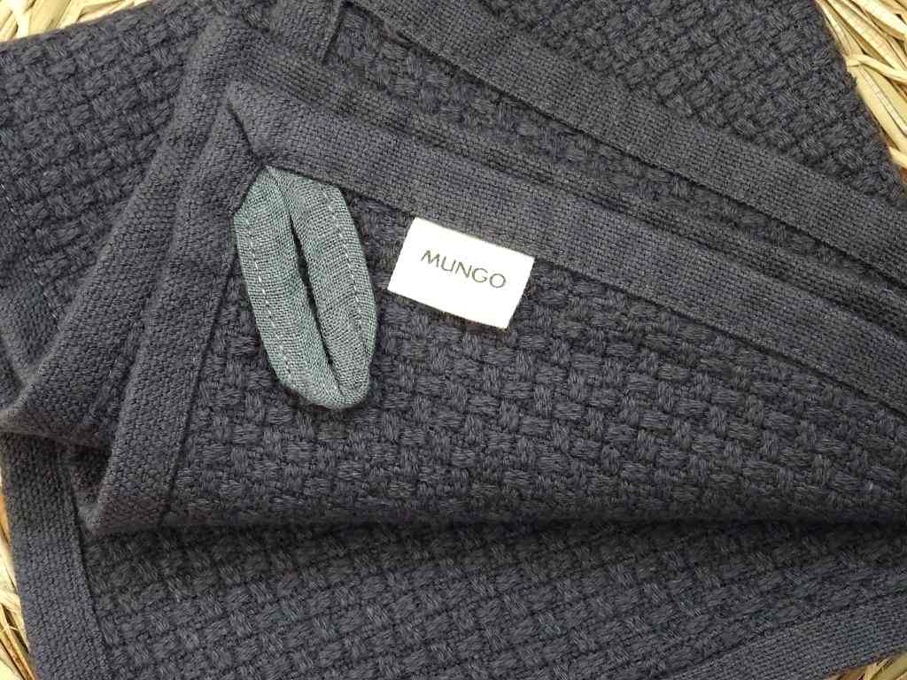 Mungo Interlace Facecloth Waschlappen "Slate"