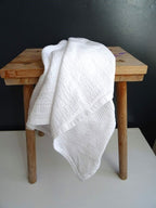 Mungo Block Rib Towel Handtuch "White"