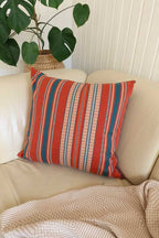 Mungo Sahara Stripe Cushion Cover Kissenhülle 60x60"Flame"